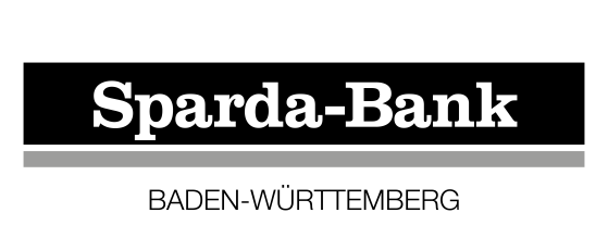 Logo der Sparda-Bank Baden-Württemberg in schwarz-weiß